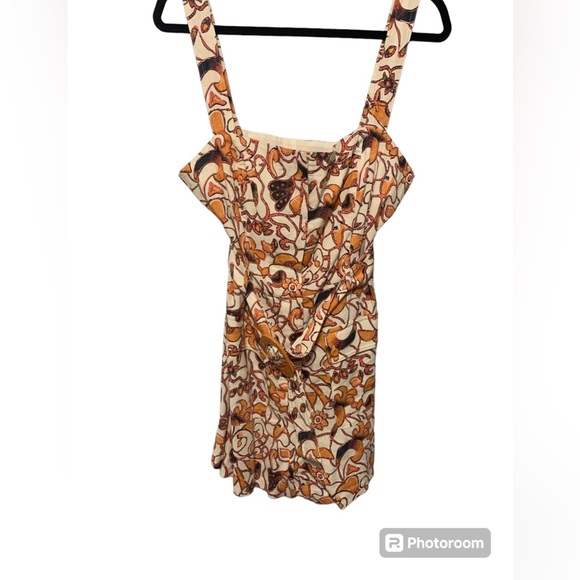 House of Harlow 1960's Floral Belted Romper Size 12 NWOT - Picture 2 of 4